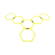 Набор шестиугольных напольных обручей Agility Hoops (JA-216), 6 шт.